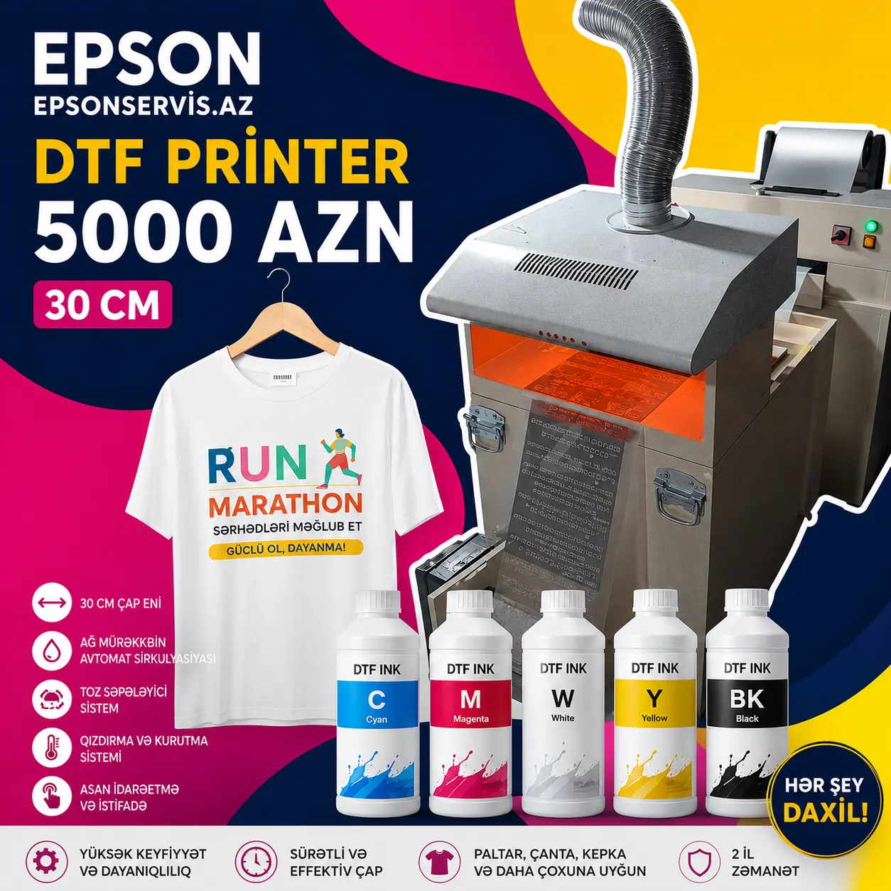 DTF Tekstil Printeri