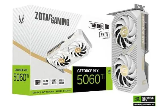 Video kart Zotac Twin Edge RTX 5060Ti 16GB White