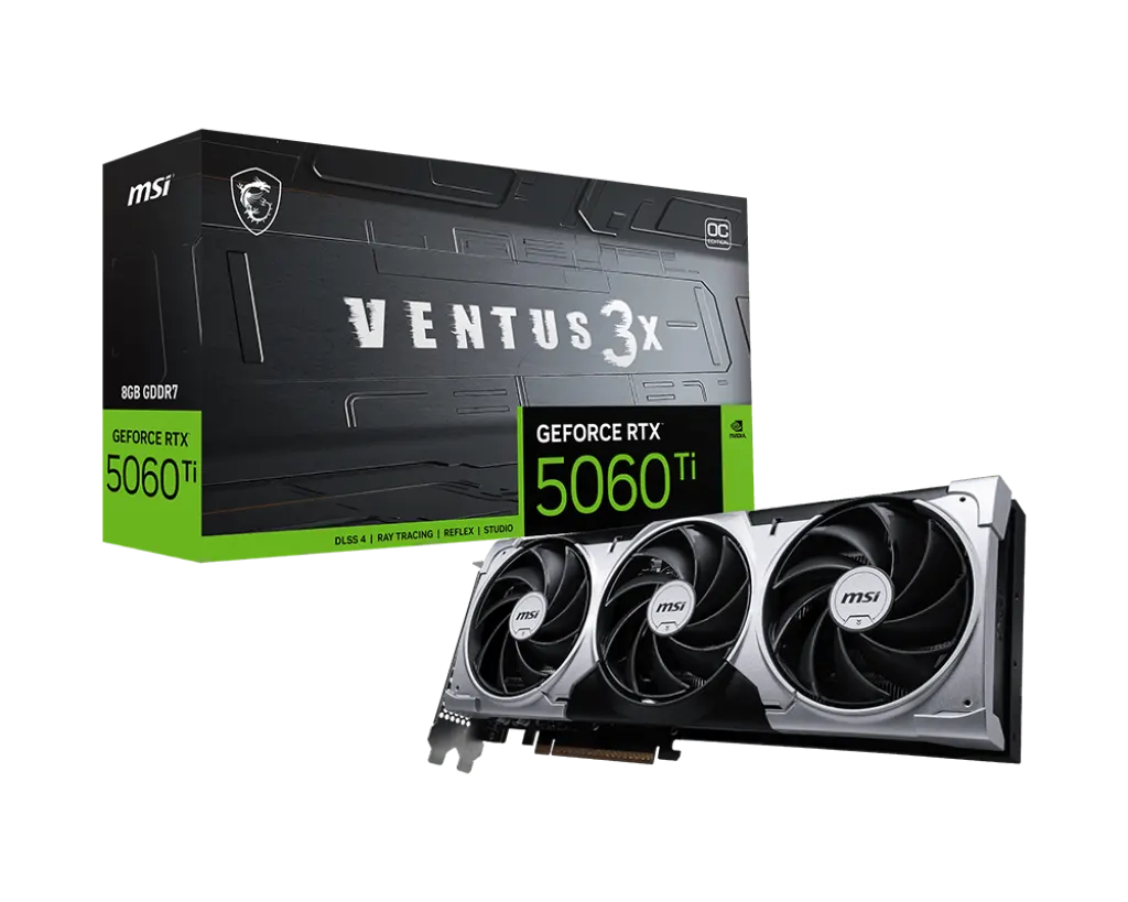 Video Kart MSI GeForce RTX 5060 Ti VENTUS 3X 8GB GDDR7