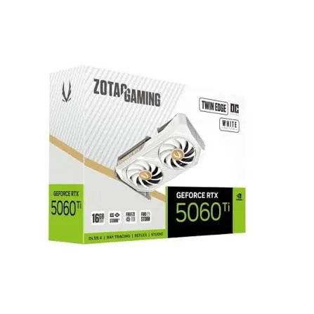 Video Kart ZOTAC GAMING Twin Edge GeForce RTX 5060 Ti 16GB White GDDR7 PCI Express 5.0 DLSS 4 HDMI DisplayPort