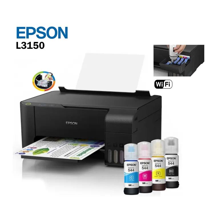 Epson L3150 Rəngli A4 Wi-Fi EcoTank Printer – Çap, Skan və Kopyalama