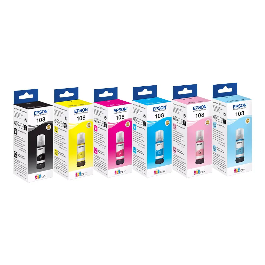 Epson 108 orijinal 6 reng boya desti