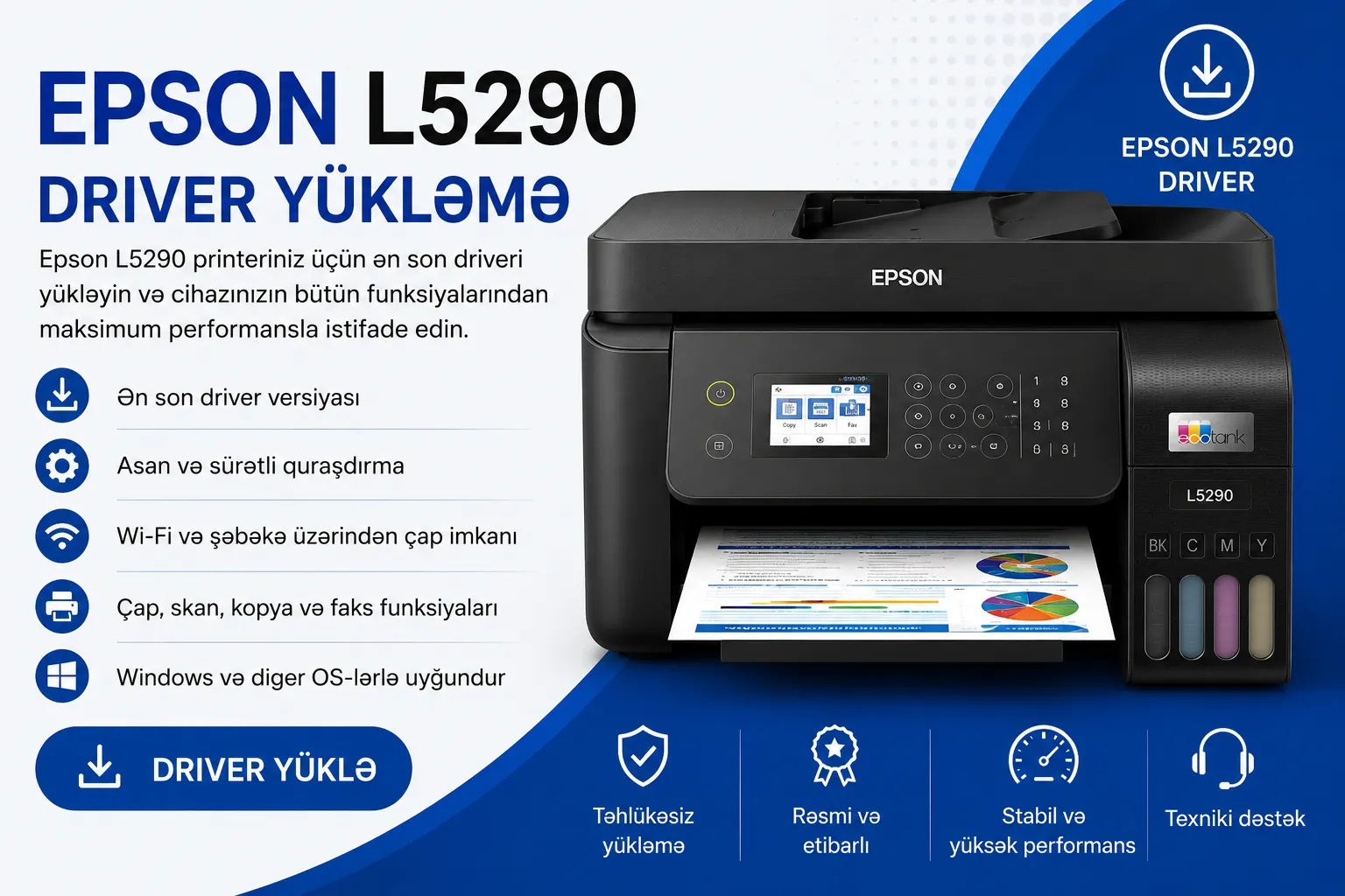 Epson L5290 Driver Yükləmə
