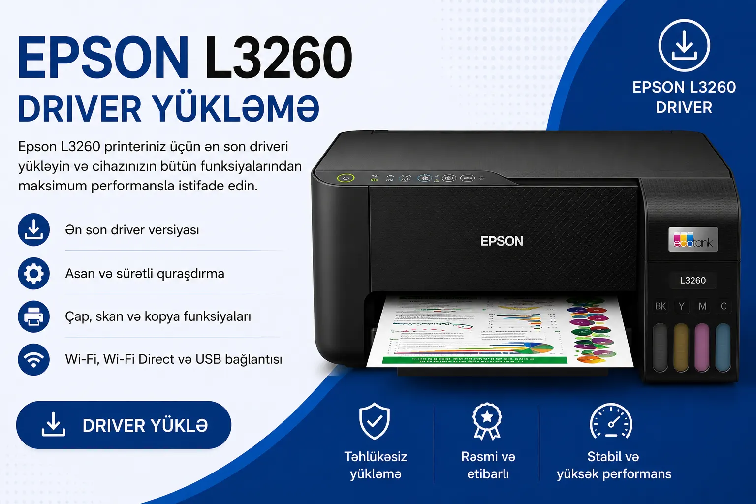 Epson L3260 Driver Yükləmə