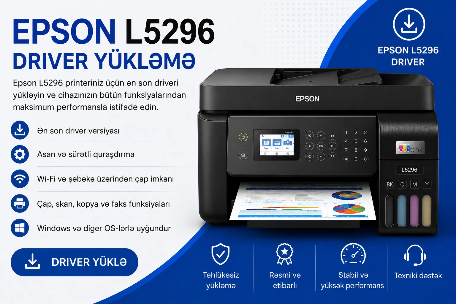 Epson L5296 Driver Yükləmə