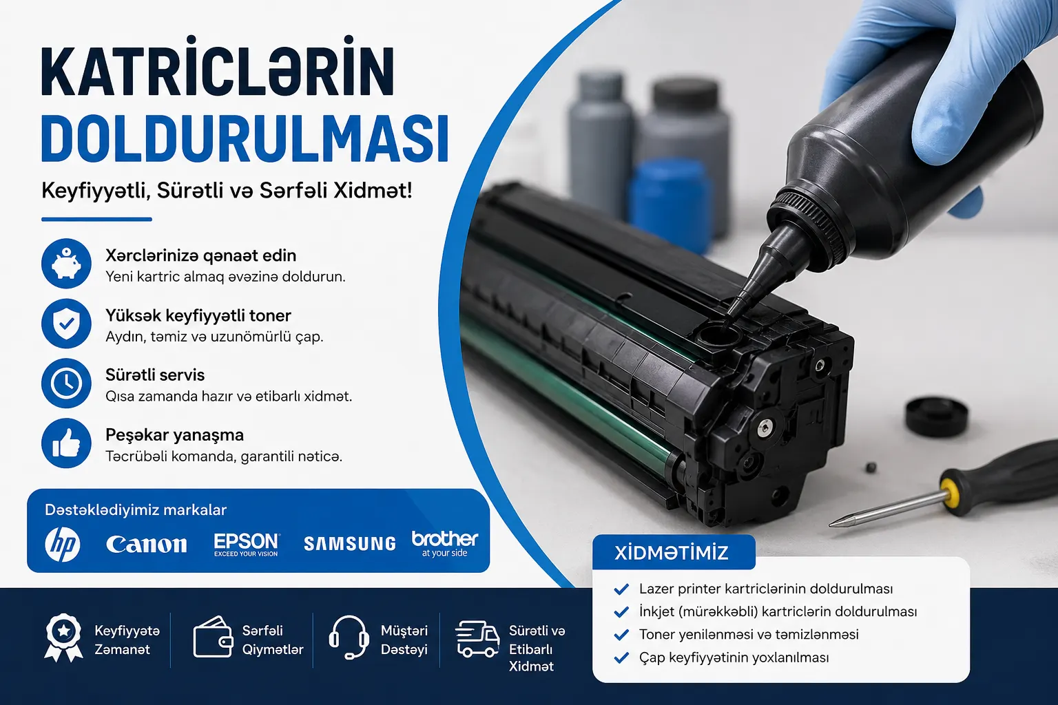 katriclerin doldurulmasi